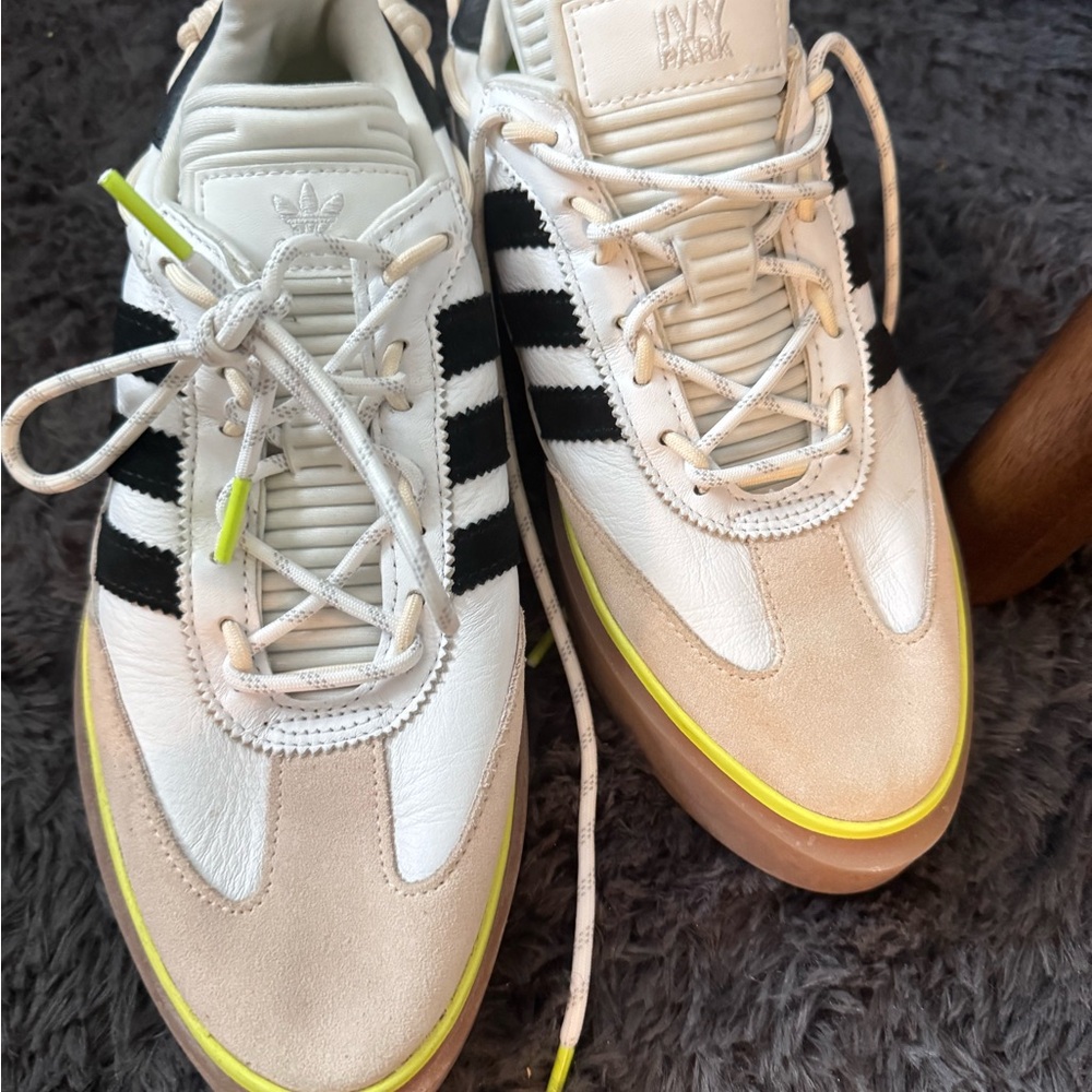 Beyoncé! Adidas Ivy Park White and Black Sneakers